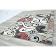 thumbnail image 6 of Swirls Rugs/Luxury Livingroom Modern Soft/Smooth-Red/Silver/Gray/White, 6 of 7