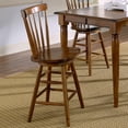 thumbnail image 2 of Creations Multi 24 Inch Swivel Counter Chair - Tobacco, 2 of 5