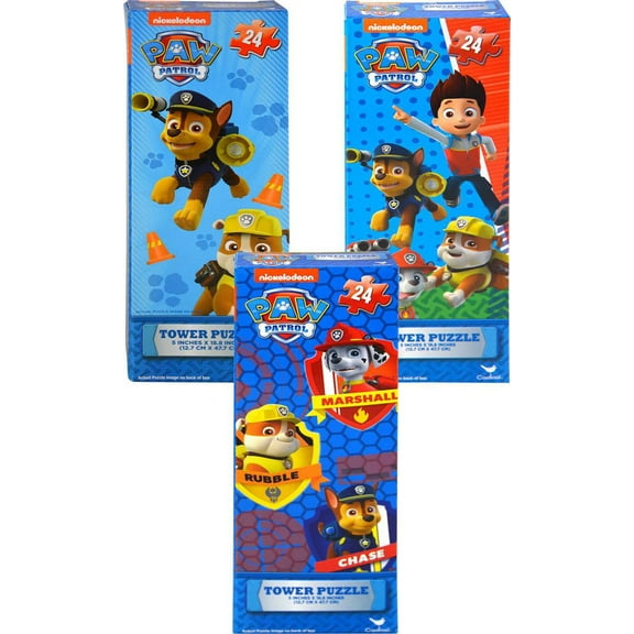 Tower Puzzles Paw Patrol 24pc Tower Puzzles 3 Items
