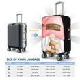 thumbnail image 4 of Yiaed Coffee Gnome (1) Print Travel Luggage Cover Suitcase Protector Fits 18-32 Inch Luggage Wheel Covers Patterned Elastic Luggage Anti-scratch（No luggage）-, 4 of 5
