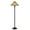 Matt black/Round/Matt Black/Tiffany, variant on BO-2676FL-Cal Lighting-Two Light Floor Lamp