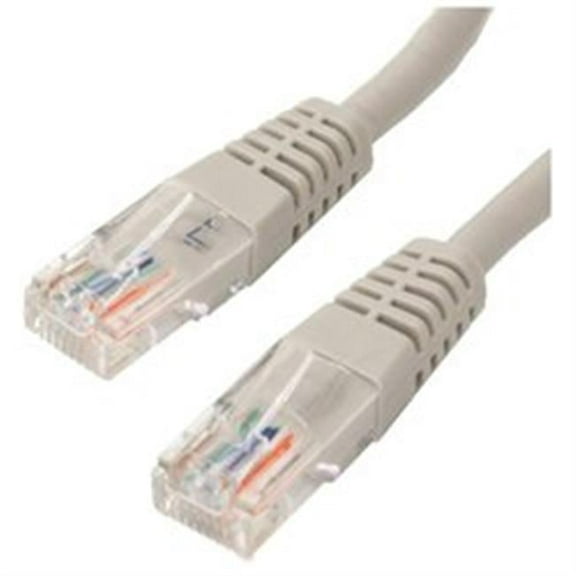 4XC6PATCH1GR 1 ft Cat6 Molded RJ45 UTP Patch Cable - Grey