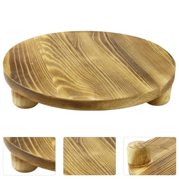 BESTYASH Brown Wood Plant Stand for Home Indoor Tabletop Flowerpot Display Pedestal