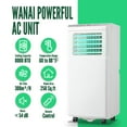 thumbnail image 2 of WANAI 4400 BTU SACC (8000 BTU ASHARE) Portable Air Conditioner, Covers up to 250 Sq. Ft, Small AC Unit with 3-in-1 Mode & Remote Control & Window Kit, White, 2 of 9