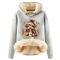 thumbnail image 2 of Christmas Heavyweight Hoodies for Women 2025 Long Sleeve Highland Cow Western Country Hooded Sweatshirt Pullover Tops, 2 of 6