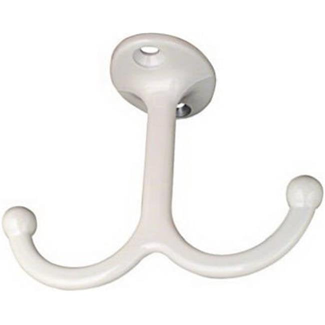 N245852 White Under Shelf Hook, Pack 2