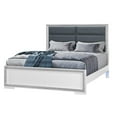 thumbnail image 4 of Global Furniture USA Andros Silver Solid Wood Queen Bed Set with LED Accent, 4 of 6