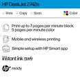 thumbnail image 3 of HP DeskJet 2742e Wireless Color All-in-One Inkjet Printer (Milkyway) with 6 months of Instant Ink included with HP+, 3 of 11
