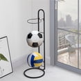 thumbnail image 4 of Estante De Almacenamiento De Pelotas Deportivas Independiente Soporte Vertical Organizador De Equipo Deportivo Firme Soporte De Exhibición De Metal Para Voleibol Fútbol Baloncesto Eigraketly HA013857-00, 4 of 7