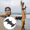 thumbnail image 5 of Protector de brazo de tiro con arco ajustable para la práctica de tiro, negro, paquete de 2, 5 of 5