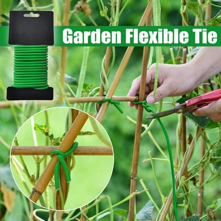 

WOXINDA Soft Tie Flexible Vines Support TPR Twists Tie Ties Tie Garden Patio Lawn & Garden