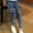A, variant on Little Child Big Kids Baby Girls Jeans Spring and Autumn Cat Ears Children's Stretch Pants Girls' Jeans 8-9 Years