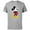 Athletic Heather, variant on Disney Mickey Mouse Classic Pose - Short Sleeve Cotton T-Shirt for Adults- Customized-White