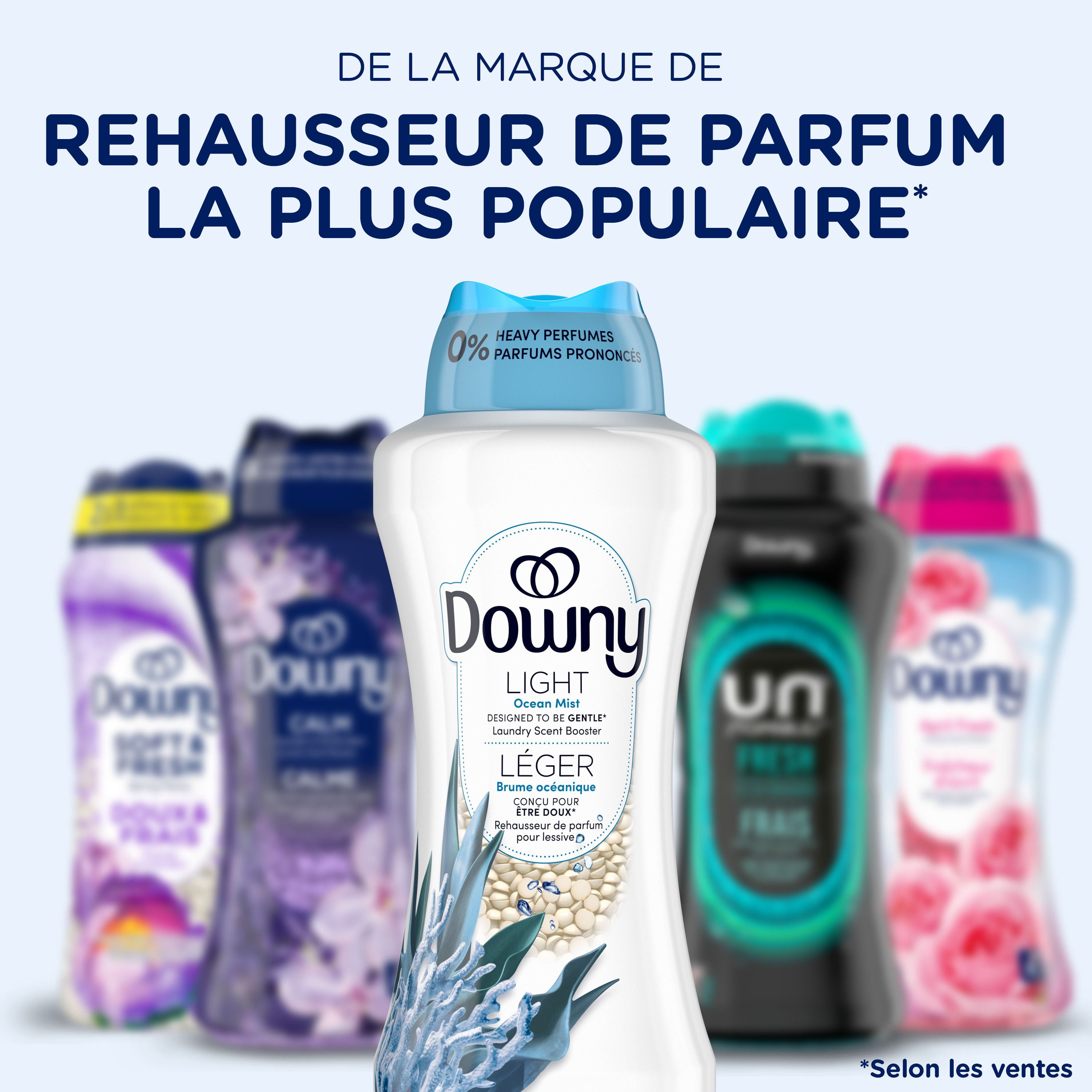 Downy Light Laundry Scent Booster Beads, Ocean Mist Scent, In-wash fabric beads designed to be gentle with a light boost of scent, No Heavy Perfumes