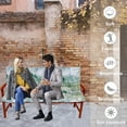 thumbnail image 2 of Outdoor Swing Cushions, Garden Bench Cushions with Backrest and Ties Non-Slip Bench Pads 2-3 Seater Washable Swing Replacement Cushions for Garden Patio Porch loveseat Pad (Bamboo Leaves 47 * 40 in), 2 of 6