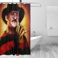 thumbnail image 3 of Horror Freddy Krueger Shower Curtain Sets, Funny Bathroom Shower Curtains, Waterproof Fabric for Bathroom Decor Bathtub with 12 Hooks 72x72in, 3 of 8