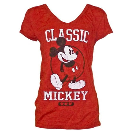 Disney Women's Mickey Mouse Classic Large Fashion Tshirt