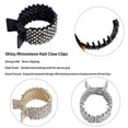 thumbnail image 2 of Pinzas para el pelo pequeñas para coletas altas, pinzas para el pelo con forma de tiburón y diamantes de imitación, 2 of 5