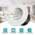 thumbnail image 4 of Hg Power Cubierta De Rejilla De Ventilación Redonda De Abs De 3 Pulgadas Con Malla De Pantalla Incorporada, Ventilación De Sofito Blanca Para Ventilación De Baño, Oficina, Cocina, Tamaño De Apertura 2, 4 of 8