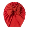 thumbnail image 4 of Splozh Baby Hats Newborn Boy Stretchy Soft Knot Headbands with Hair Bows Head Hair Accessories for Newborn Baby Girls Infant,Red,0-2 Years, 4 of 4