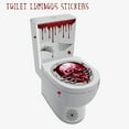 thumbnail image 3 of 2Pcs Halloween Toilet Seat Cover Sticker Lid Decal DIY Bathroom Home Scary Horror Party Decoration, 3 of 8