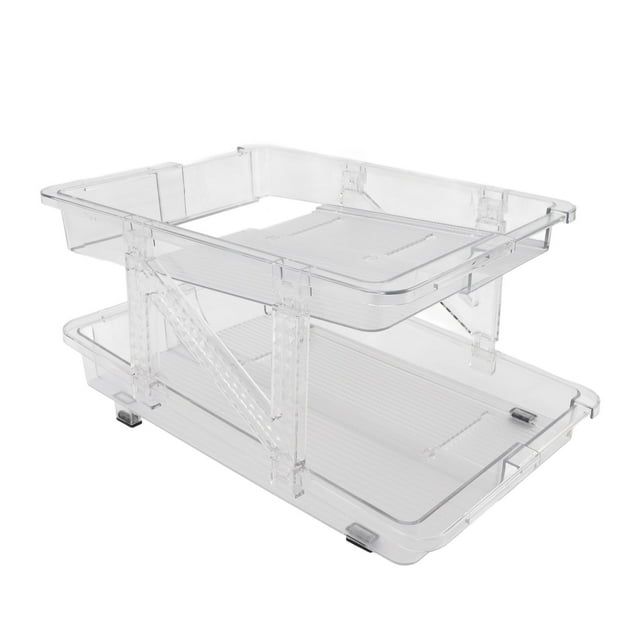 Organizador de Bebidas, PET 2 CAPA DE REFRESCOS INSCROLDABLES DE LA LA LATA DE CARGA FUERTE DE CARGA EXPANDIBLE PARA REFRIGERADOR