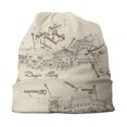 thumbnail image 3 of Gorro de punto del Callejón Diagon Gorro cálido para exteriores Mapa del Callejón del Dragón Menú Mago de Londres, 3 of 5