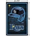 thumbnail image 3 of MLB Tampa Bay Rays - Neon Helmet 23 Wall Poster, 22.375" x 34", 3 of 4
