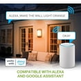 thumbnail image 6 of ASD 10 Inch Smart RGBW LED Outdoor & Indoor Wall Mount Light Fixture - Black RGB Wall Sconce Exterior Lighting - 120-277V 15W 2700-6500K Dimmable, Remote Control, Alexa - Front Door, Patio ETL, 6 of 17