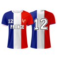 thumbnail image 4 of YDLCAFD Men's Spring And Summer Fashion French Flag Print Short T Casual Comfortable Short Sleeve, 4 of 4