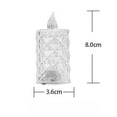 thumbnail image 3 of Iumwxz Transparent Crystal Diamond Flameless Candles,Led Candles Battery Operated Candles,for Birthday Weddings Christmas Small Tea Wax Bar Decoration Ambient Lights Christmas Gift, 3 of 4