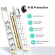 thumbnail image 3 of Protector contra sobretensiones Power Strip PLUGTUL, 6 salidas, paquete de 2, 10 pies, 3 of 7