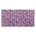 thumbnail image 5 of Bimba Purple Ranunculus & Penoy Floral Pure Silk Printed Head Bandanas Summer Neck Wrap Scarf 40 x 80 Inches, 5 of 6