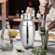 thumbnail image 4 of 6PCS Mini Cocktail Shaker, Drink Shakers Cocktail,Stainless Mini Shaker, Cocktail Shaker with Strainer, 250ml, 4 of 5