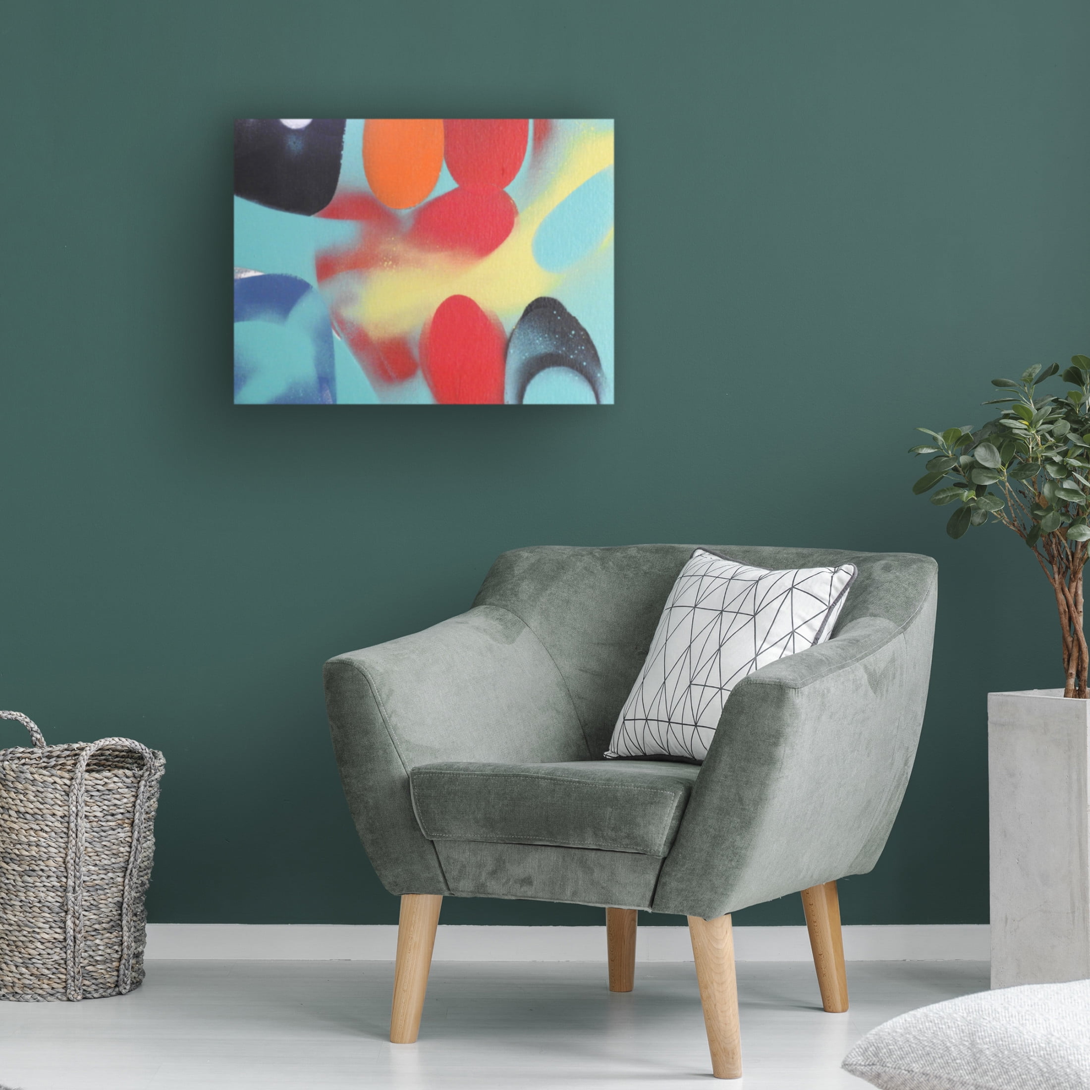 Canvas Wall Art - Gill Miller 'Life 4' Wall Art for Living Room, Bedroom, or Office Décor by Trademark Fine Art - 47 x 35 Inches