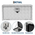 thumbnail image 2 of QinaQin Aluminum Underbody Tool Box, Diamond Plate Truck Storage Box with Lock and Key for Pickup, Trailer or RV Chassis, 2 of 8