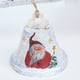 thumbnail image 2 of Kearding Campanas de árbol de Navidad, campana artesanal de hierro de cáñamo, colgantes exquisitos para festivales, diseño de escena, colgante de Kits de decoración para fiestas Blanco Kearding HA070665-02, 2 of 6