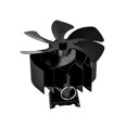 thumbnail image 5 of 6-Blade Flue Pipe Stove Fan Fireplace Wood Burning Heat Powered Stove Fan Home, 5 of 19