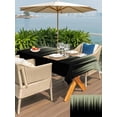 thumbnail image 5 of Outdoor Tablecloth with Umbrella Hole for Patio/Picnic/Party/Camping, Sage Green Black Ombre Waterproof Table Cloth Rectangle Table Cover Washable, Modern Abstract Striped Gradient (52"x 70"), 5 of 8
