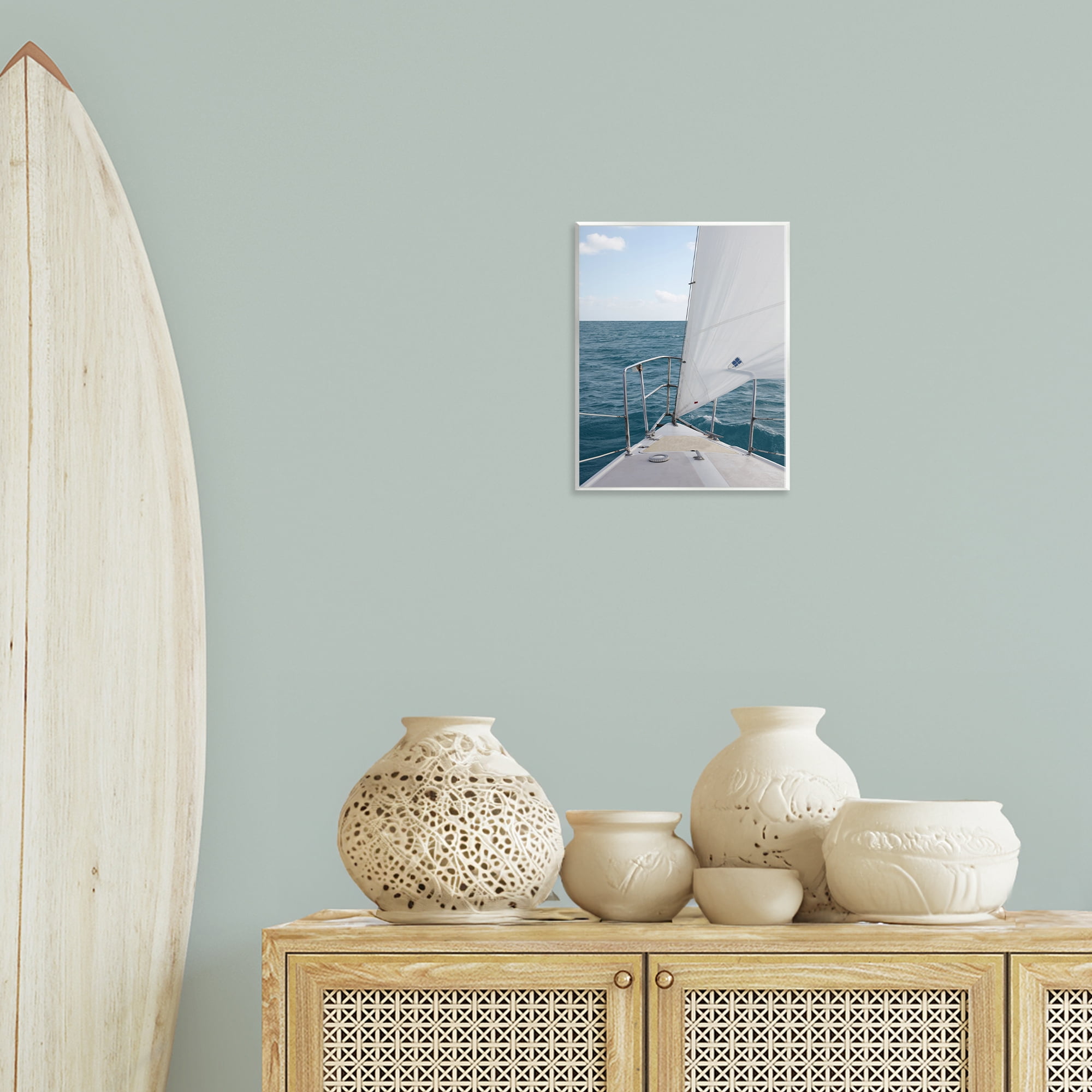 Stupell Industries Ship Bow View Nautical & Beach Photography Unframed Art Print Wall Art, 11 x 14