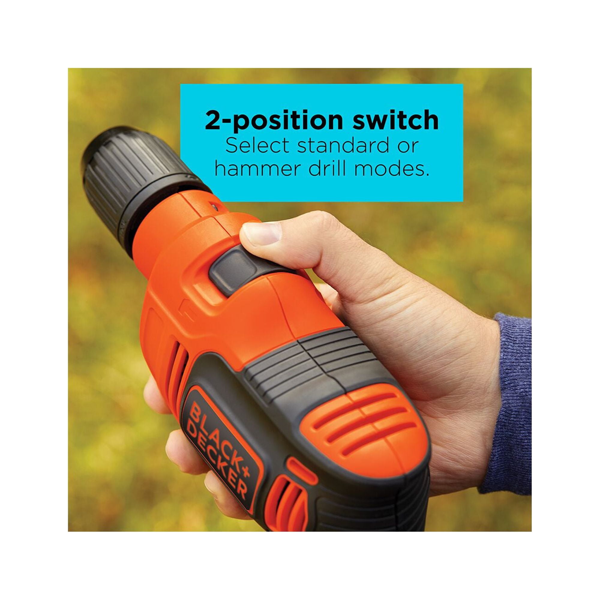 Hammer Drill, 6.5-Amp, 1/2-Inch | BLACK+DECKER