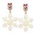 thumbnail image 4 of Segolike 2Pcs Christmas Rhinestone Earrings Rhinestone Jewelry Elegant Unique Trendy Decor Xmas Earrings Charms for Holiday Daily Wear, 4 of 7