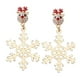 thumbnail image 4 of Pendientes de diamantes de imitación de Navidad Fernando joyería de aleación 4 cm x 2,2 cm, 4 of 8