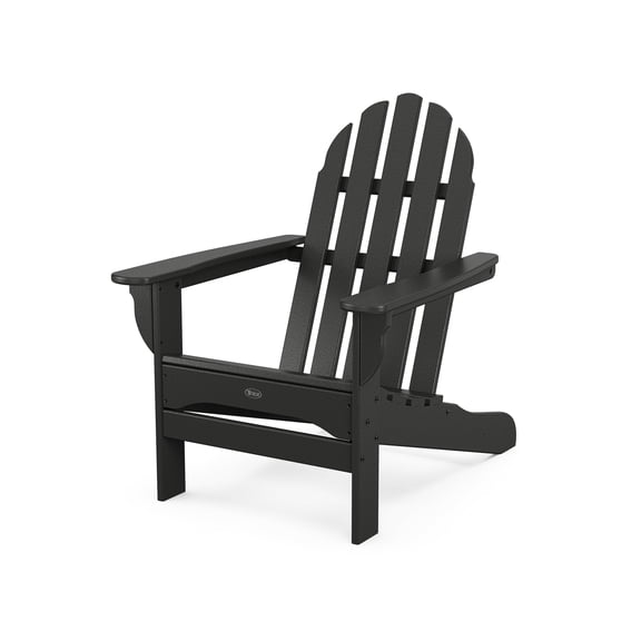 Trex Outdoors Cape Cod Outdoor Adirondack Chair in Charcoal Black