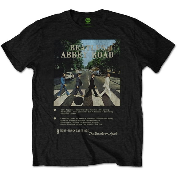 The Beatles Unisex T-Shirt Abbey Road 8 Track (Small)