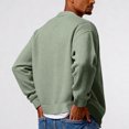 thumbnail image 5 of Lumtrix Mens Cardigan Sweater Textured Waffle Knit Long Sleeve Open Front Tops Lightweight Casual Button Down Cardigan Light Green S, 5 of 5