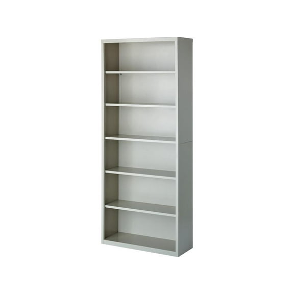 Lorell, LLR41292, Fortress Series Bookcases, 1 Each, Light Gray