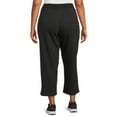 thumbnail image 4 of Athletic Works Women's Pull-On Wide Leg Capri Pants, 2-Pack, 4 of 5