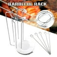 thumbnail image 2 of VALINK Stainless Steel Barbecue Hanging Rack Multifunctional Durable Grill Practical Kitchen Gadgets New, 2 of 7