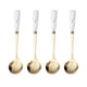 thumbnail image 1 of cucharas para café con forma de flor, delicadas y duraderas, para helado y postre., 1 of 7